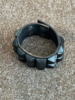グランドキャニオン GDC スタッズ 黒ブレスレット レザー リストバンド 