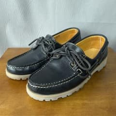 PARABOOT パラブーツ MALO マロ 7 ネイビー デッキシューズ - メルカリ