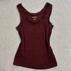 Hollister タンクトップ　キャミソール　ボルドー　レース xsのサムネイル