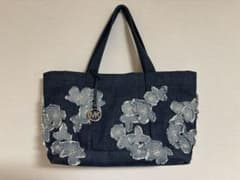 Michael Kors デニム トートバッグ 花柄 Michael Kors デニム トートバッグ 花柄 - メルカリ