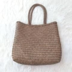 ⭐️美品⭐️【定価39600円】ムジカヴィータ 丸編メッシュトートバッグ 山羊革 ⭐️美品⭐️【定価39600円】ムジカヴィータ 丸編メッシュトートバッグ