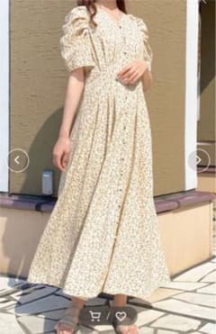花柄フロントタックワンピのサムネイル