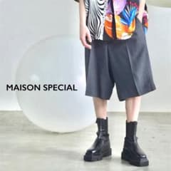 MAISON SPECIAL トリアセテートプライムワイドショーツ 2 グレー