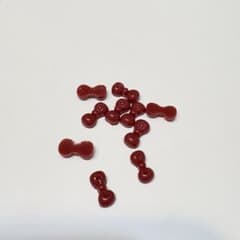 リボン　ワインレッド　ネイルパーツ 10個のサムネイル