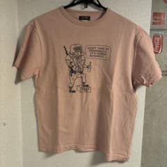 COLIMBO コリンボ プリント Tシャツ ピンク　アメカジのサムネイル