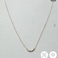 ete K10YG レイヤー クレセントムーン ネックレス レディースのサムネイル