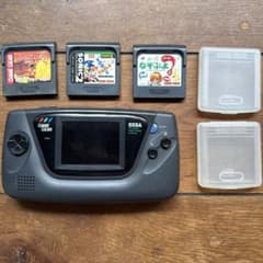 SEGA ゲームギア 本体 ソフト3本付き ジャンク - メルカリ