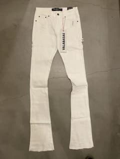 VALABASASバラバサス フレアスキニーデニム ホワイト 29 - メルカリ