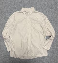 キレイめ系 H&M オーバーサイズ シャツ ベージュ 長袖 Mのサムネイル