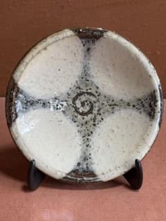 河井寛次郎作藁灰斑鉄釉雪結晶文皿一品物 検森に降った雪の結晶 - メルカリ