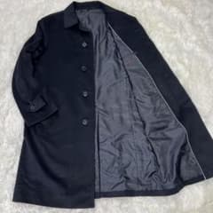 【極美品✨️】ダーバン DURBAN カシミヤ100ステンカラーコート ネイビー 極美品✨️】ダーバン DURBAN カシミヤ100ステンカラーコート ネイビー