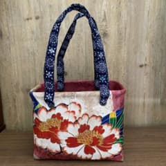 セール　一閑張　かごバッグ　華　30 セール 一閑張 かごバッグ 華 30 - メルカリ