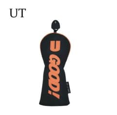Good! ゴルフ UT用 ヘッドカバー 防水PU 高級感 内ボア ブラックのサムネイル
