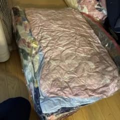 英*雄様 花柄ピンク布団 圧縮パックのサムネイル