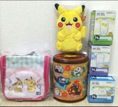 포켓몬 피카츄 파우치 글라스 컬렉션 빈 캔