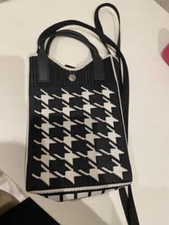 ハウンドトゥース柄ショルダーバッグのサムネイル