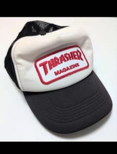 THRASHER トラッカーキャップ ホワイト/ブラックのサムネイル