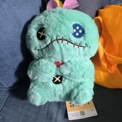 ディズニー　スティッチ　ぽってりおすわり　超BIGぬいぐるみ　スクランプ