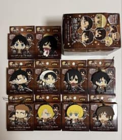 進撃の巨人　ラバーストラップ　全10種　セット　箱付き