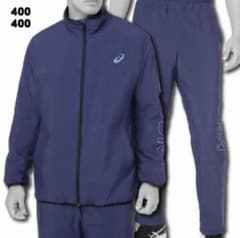 新品　asics  アシックス　ブレーカージャケット＆パンツ 上下セットMのサムネイル