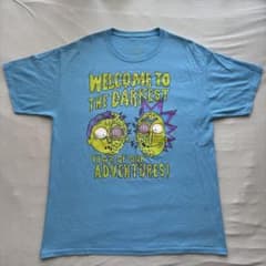 Rick and Morty リック・アンド・モーティ Tシャツ 古着 水色のサムネイル
