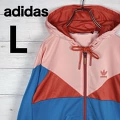 adidas 四畳半神話大系 明石さん着用 ジャージ パーカー ピンク ブルー