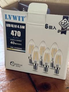 LVWIT LED電球 4.5W 4個入りのサムネイル
