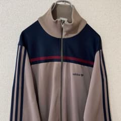 adidas トラックジャケット ベージュ Lヴィンテージ古着 アディダスのサムネイル