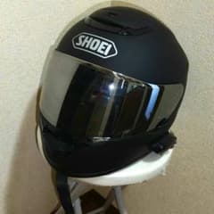 SHOEI QWESTフルフェイスヘルメット マットブラック　ミラーシールド付き SHOEI QWEST XLヘルメット ブラック ミラーシールド オーディオ - メルカリ