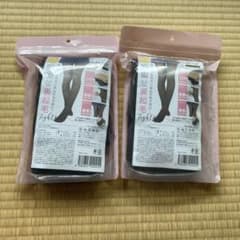 YOUBE #07 裏起毛タイツ　ブラウン L-LL 2足セットのサムネイル