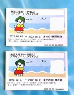 ハワイアンズ　入場券2枚のサムネイル