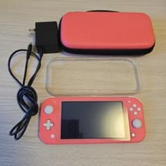 Nintendo Switch Lite コーラル 本体 ケース カバー 充電器 - メルカリ