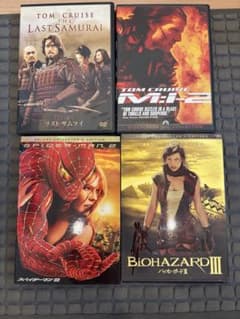洋画 DVD 4作品セット ラストサムライ M:I-2 スパイダーマン2のサムネイル