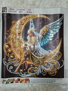 ダイヤモンドアート完成品　月と天使のサムネイル