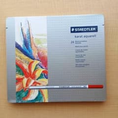 【新品】STAEDTLER karat aquarell 水彩色鉛筆 24色