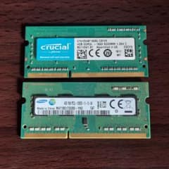 ノートPC用メモリ 8gb (4GB 2枚セット) DDR3L 1600MHz - メルカリ
