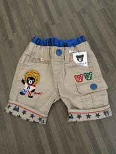 新品未使用　ミキハウス ダブルB パンツ　80のサムネイル