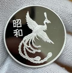 天皇陛下御在位五十年記念純銀メダル(silver925) 鳳凰天皇陛下御即位
