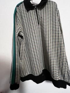 ZARA チェック柄 ハーフジップ 長袖のサムネイル