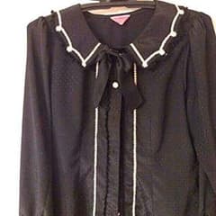 はな様専用　ベイビー　ロリィタ　ブラウス　黒のサムネイル