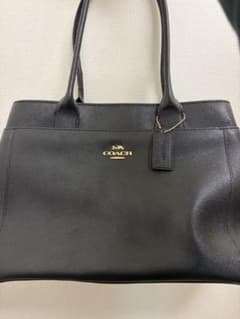 極美品 COACH ブラックレザートートバッグ A4 - メルカリ