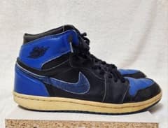 NIKE Air Jordan 1 ハイカット ブラック/ブルーのサムネイル