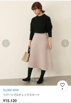 SLOBE IENA❁完売色❁リバーシブルチェックスカートのサムネイル
