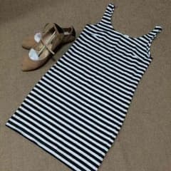 H＆Mタイトなボーダーワンピ♡のサムネイル