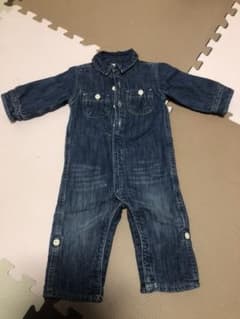 BabyGap デニムロンパース つなぎのサムネイル