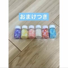 レジンデコパーツ フレーク六個セット　星ハート　パーツのサムネイル