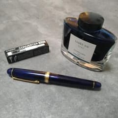 プラチナ万年筆 センチュリー シャルトルブルー ＆色彩雫 月夜 プラチナ万年筆 センチュリー シャルトルブルー ＆色彩雫 月夜 - メルカリ