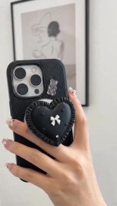 ✧MagSafe対応✧ スマホグリップ♡ハートクッションスマホグリップ♡のサムネイル