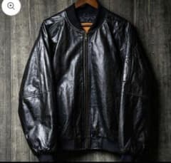 PABLO VINCI Leather bomber jacket Sサイズ - メルカリ