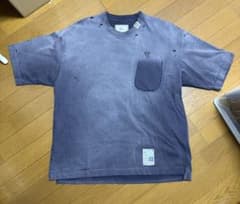 MIHARA YASUHIRO SUN FADED V NECK TEE